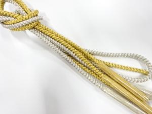 未使用品　正絹　撚り房　手組帯締め